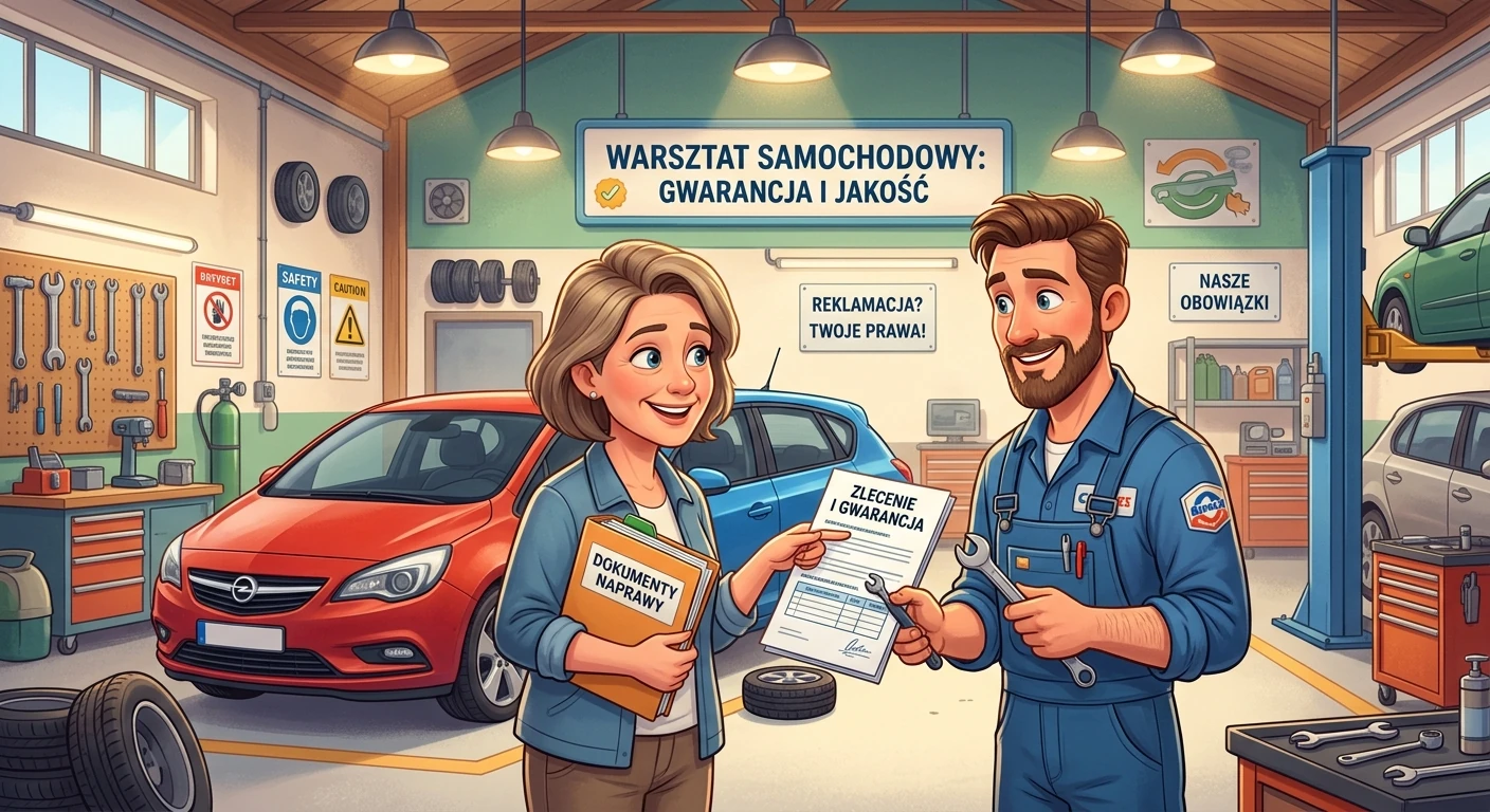 Reklamacja naprawy samochodu – dokumentacja zlecenia, prawa klienta i obowiązki warsztatu